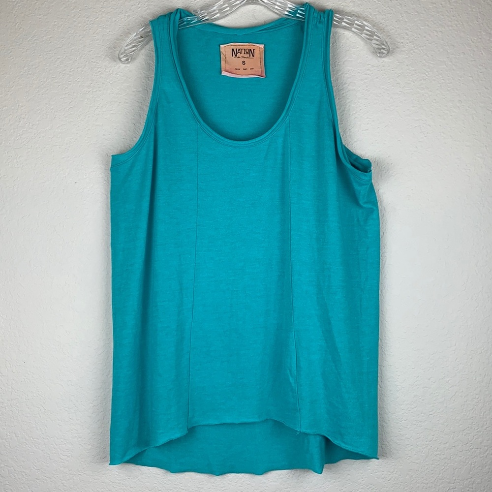 NWOT Nation Ltd Scoop Neck Hi-Lo Teal‎ Tank